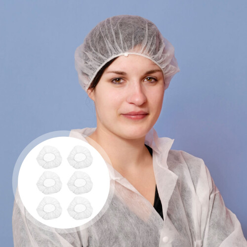 100Pcs Engångs Bouffant Huvudduk För Sjukhus Laboratorier Matservering 1