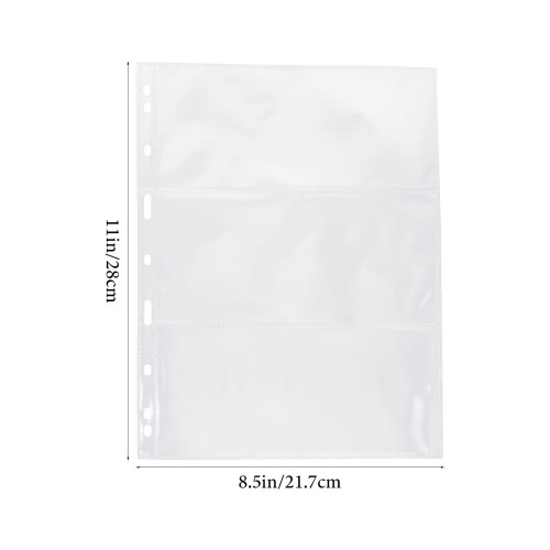 10St PVC Fickor För , Kort, Transparent 1