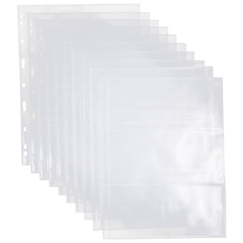 10St PVC Fickor För , Kort, Transparent 2