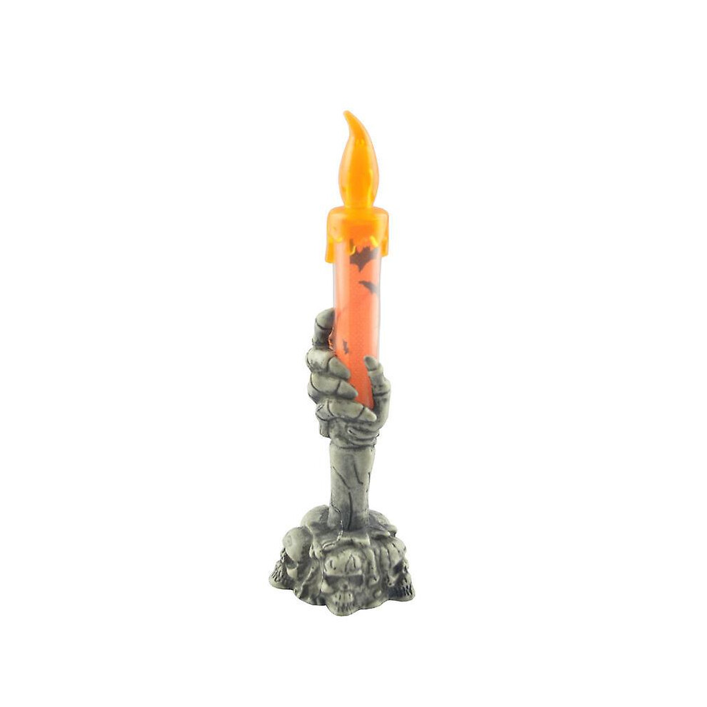 Kikidex (As Show, One Size) Halloween Ghost Hand Led Glowing Candle Night Skull Party Atmosphere Decor Props Light