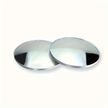 (ABS-2pcs) 2pcs Fit Round Convex Car Rearview Mirrors, 360-Degree Adjustable Blind Spot Wide-Angle Glass, Front Location, High-Definition Borderless