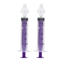 Tragbarer 10 ml Baby-Nasenreinigungsgerät mit 10 Silikonkappen, Lila