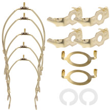 2Sets Horn Lampenhalter Metall Langlebig Vielseitig Bunt Für Lampen