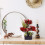 3Pcs Red Fake Bonsai Tree Plastic Simulation Plant for Table Decor 5