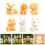 24Stk Mini Resin Figuren Set Für 11