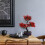 3Pcs Red Fake Bonsai Tree Plastic Simulation Plant for Table Decor 4