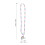 24Ud Collar Niña Resina Collar Dibujos 11