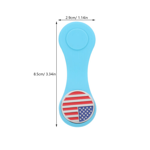 Stylish Red Golf Hat Clip Magnetic Silicone Ball Marker Accessory 2