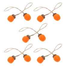 40Pcs Wool Felt Balls Mini Pine Cones Orange Felt Acorn Holiday Decor