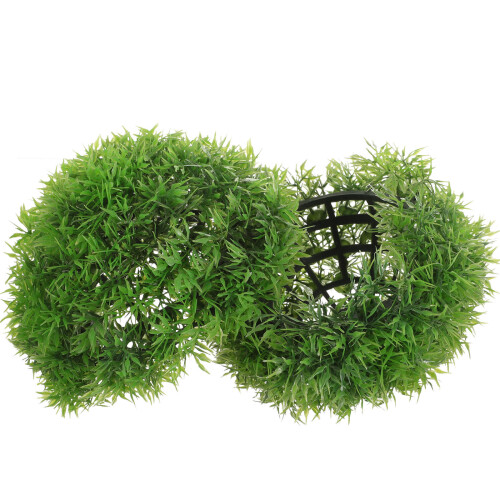 10Pcs Green Plastic Artificial Topiary Balls Hanging Decor 1