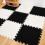 20Pcs Plush Carpet Tiles Interlocking Soft Floor Mats Assorted Colors 10
