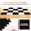 20Pcs Plush Carpet Tiles Interlocking Soft Floor Mats Assorted Colors 7