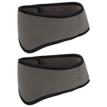4Pcs Dark Grey Elastic Headbands Ear Warmers Cold-Proof Sports Wrap