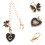 2Pcs Reusable Black Iron Initial Letter Charm Keychain for Cups 11