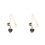 2Pcs Reusable Black Iron Initial Letter Charm Keychain for Cups 8