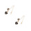 2Pcs Reusable Black Iron Initial Letter Charm Keychain for Cups 7