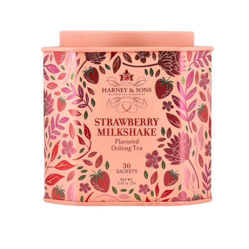 Harney & Sons, Chá de Oolong, Milchshake de Morango, 30 Sachets, 2.67 oz (75 g)