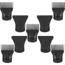10St Zwarte Nylon Haardroger Opzetstukken En Kam Voor Volume Styling