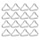 25 Delar Triangle Trampolin, Portabla Spännen, Professionella Ringar 9