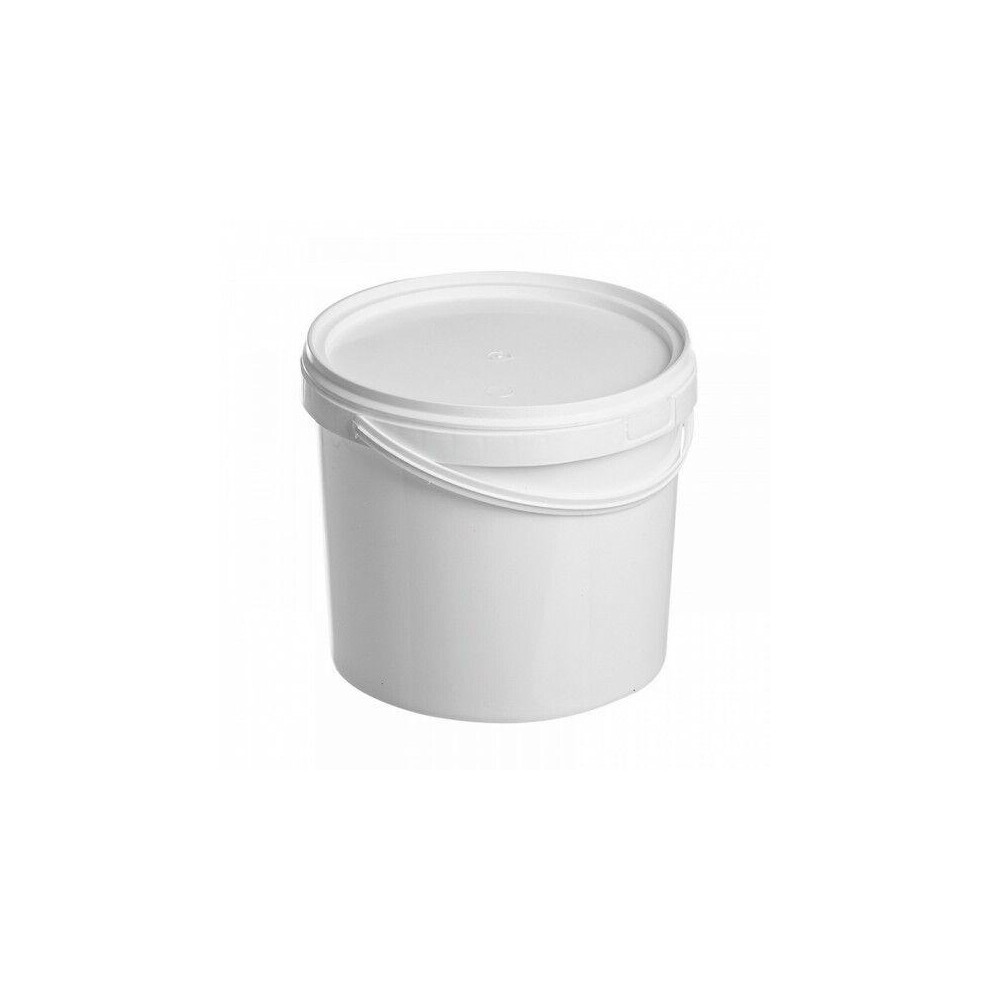 (9L) White Plastic Bucket Tub Storage Container with Lid and Handle 5L 9L 20L-image-OPC-PMKHVMK-NEW
