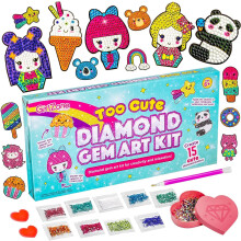 Ensemble Artistique Cadeau pour Enfants Bijoux Diamantés 2000 Pièces