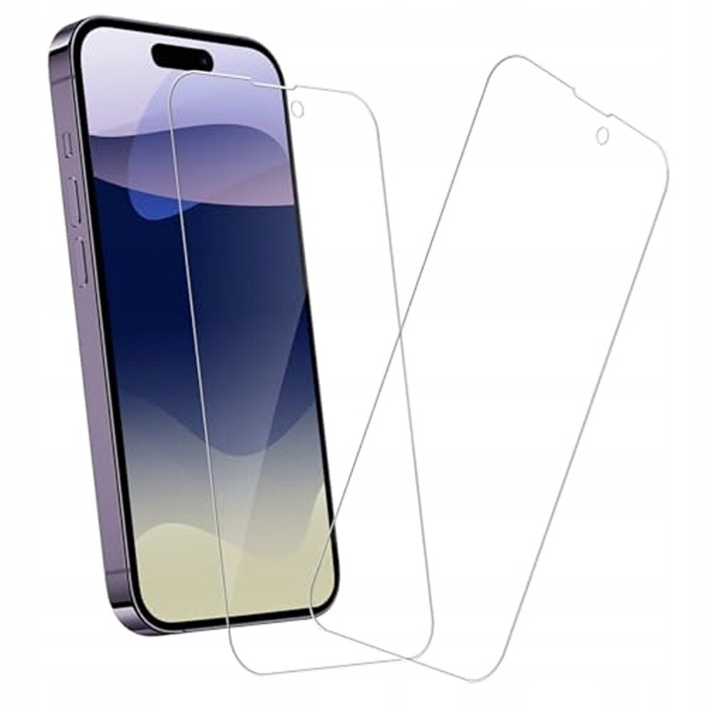 Iphone 14 Pro Tempered Glass - 2-Pack 9H Hardness 3D Curved Edge Screen Protector, Scratch Resistant & Anti-Fingerprint Hd Film 5906792656522