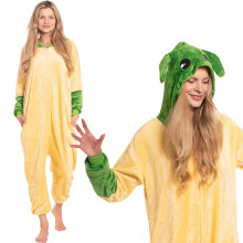 Pyjama Femme Combinaison Kigurumi Onesie Star Wars Yoda Jaune 155-165 cm M