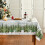 Nappe de Noël Blanche avec Sapins pour Noël Douce Durable 100x140cm 1