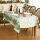 Nappe de Noël Blanche avec Sapins pour Noël Douce Durable 100x140cm 4