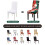 Housse de Chaise de Noël Élastique avec Motif de Noël 5