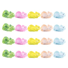 60Stk Resin Mini Figuren Deko Für Garten