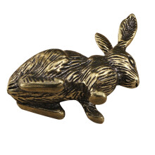 5Stk Kreative Messing Hase Statue Vintage Gold Für Schreibtisch