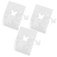 3Stk DIY Bops Schrumpffolie Transparent Schmetterling Schmuck