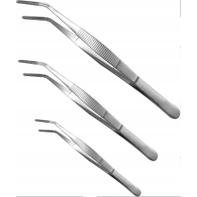 Pinces de Cuisine en Acier Inoxydable Légumes Viandes Ensemble 3pcs. 20 25 30cm