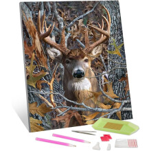 Obraz Malowanie Diamentami 5D Mozaika Realistyczny Jeleń 30 x 40 cm DIY
