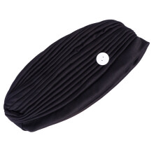 6Pièces Bonnet Élastique Noir Respirant Avec Pour Sport Spa