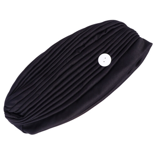 6Pièces Bonnet Élastique Noir Respirant Avec Pour Sport Spa