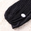 6Pièces Bonnet Élastique Noir Respirant Avec Pour Sport Spa 11