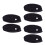 6Pièces Bonnet Élastique Noir Respirant Avec Pour Sport Spa 4