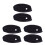 6Pièces Bonnet Élastique Noir Respirant Avec Pour Sport Spa 5