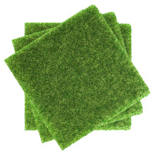 9Pièces Gazon Synthétique Plastique Vert Et Table À Sable