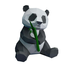2Pièces 3D Panda En Papier Décoratif Pour