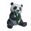 2Pièces 3D Panda En Papier Décoratif Pour 1