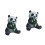 2Pièces 3D Panda En Papier Décoratif Pour 4