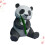 2Pièces 3D Panda En Papier Décoratif Pour 10