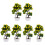 6Ud Bonsáis Decorativos Artificiales Verde Para Y 4