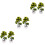 6Ud Bonsáis Decorativos Artificiales Verde Para Y 7