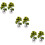 6Ud Bonsáis Decorativos Artificiales Verde Para Y 11