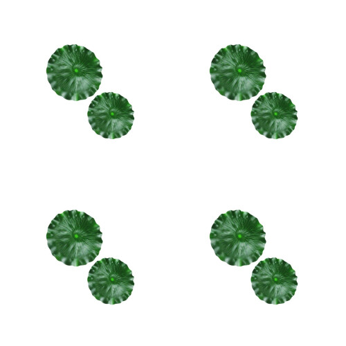 8Pcs Durable Green Simulation Lotus-Leaves Floating Fishpond Decor 1