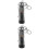 2Pcs Compact Black Keychain LED Torch Light for Camping and Emergency 5